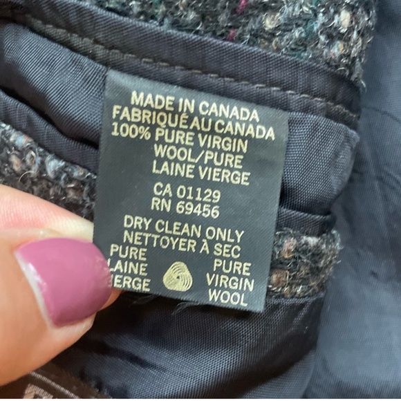 Givenchy Virgin Wool Multicolor Tweed Blazer | L - Picture 11 of 13